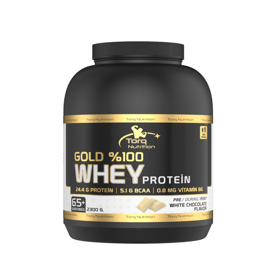 GOLD 100 WHEY PROTEİN TOZU Beyaz Çikolata 2300 Gr 65+ Servis